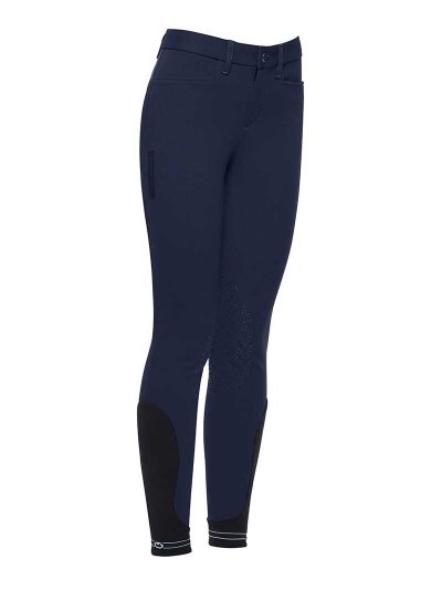 Pantalons d'équitation bleu marine (grip aux genoux) junior unisexe - Cavalleria Toscana
