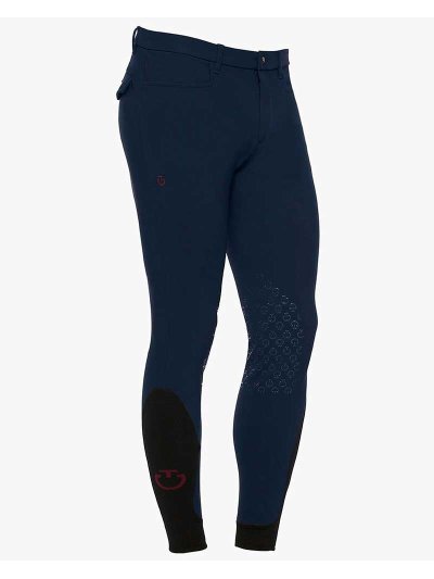 Pantalons d'équitation bleu marine (grip aux genoux) pour homme - Cavalleria Toscana
