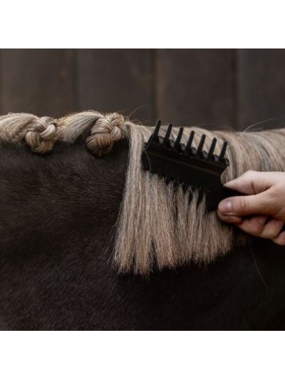 Black Clip Comb for Braiding the Mane - QHP - imagen 2