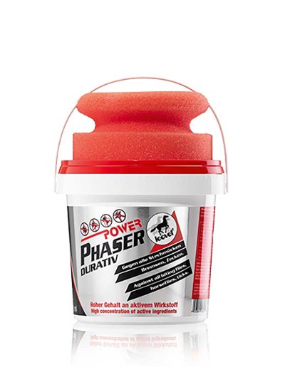Gel Répulsif anti-insectes avec Éponge pour cheval (500ml) - Power Phaser Durative - Leovet