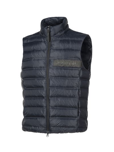 Chaleco de plumas azul marino con cremallera para hombre - Edriko - Equiline