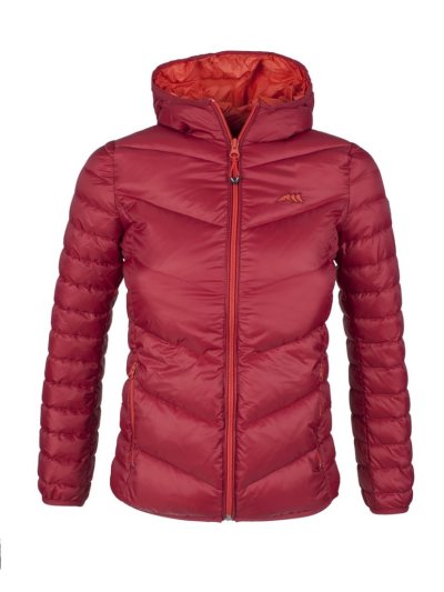 Doudoune avec capuche rouge junior unisexe - Mary - Equiline