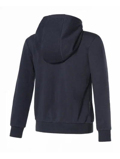 Sudadera con capucha y cremallera azul marino para junior EQCLAMA - Equiline
