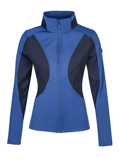 Veste softshell bleu électrique et marine pour femme - Era - Equiline