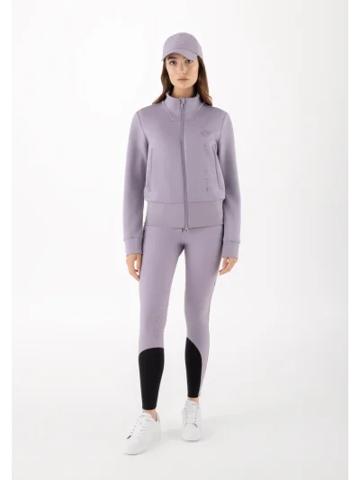 Sudadera técnica con cremallera malva para mujer EQGLEMPA - Equiline - imagen 2