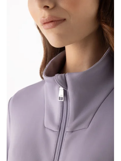 Sudadera técnica con cremallera malva para mujer EQGLEMPA - Equiline - imagen 3