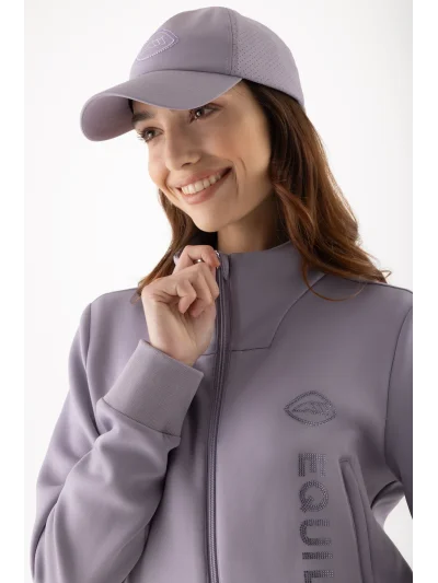 Sudadera técnica con cremallera malva para mujer EQGLEMPA - Equiline - imagen 4