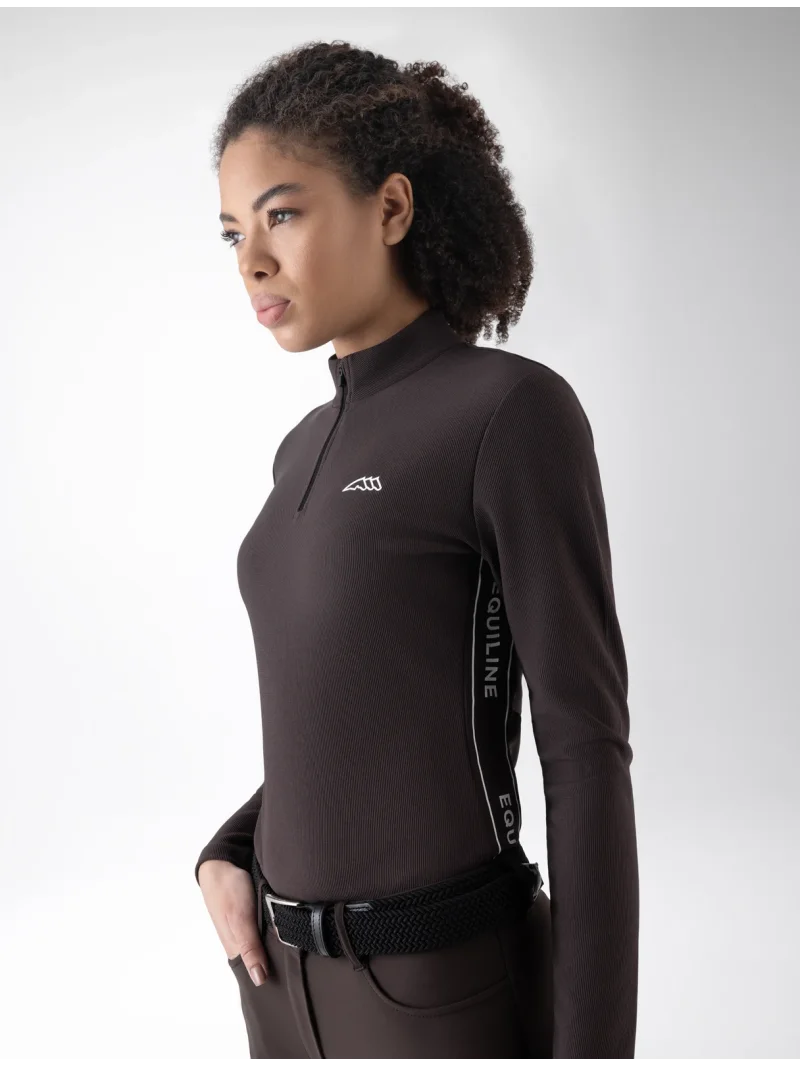Dark brown (Coffee Bean) second skin base layer for women EQEBLE