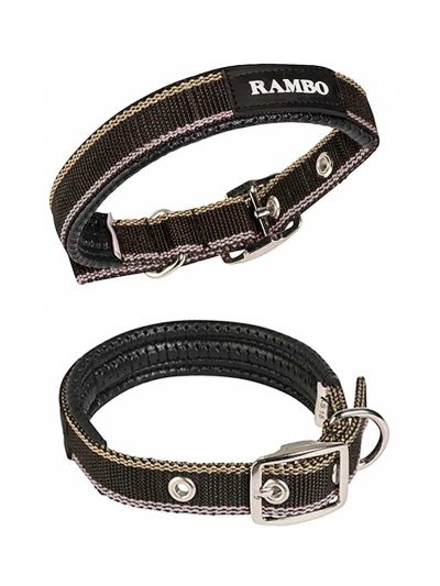 Collier pour chien marron foncé - RAMBO