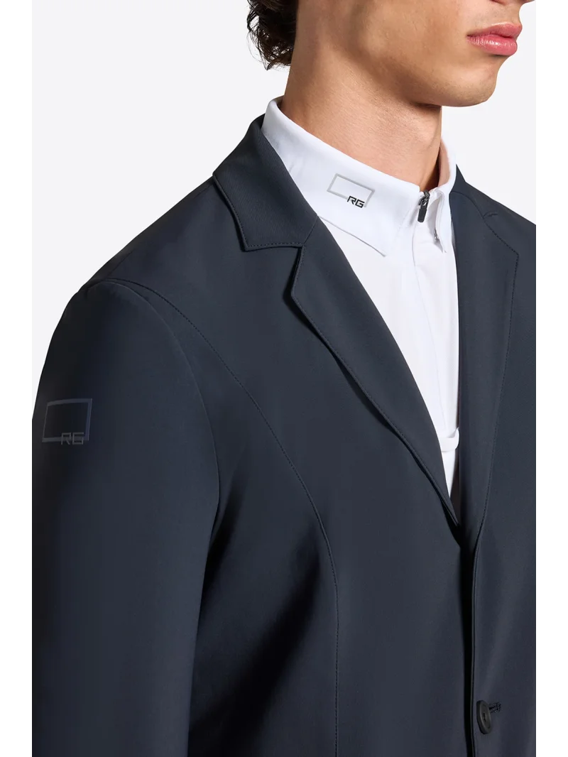 Navy technical jersey competition jacket for men