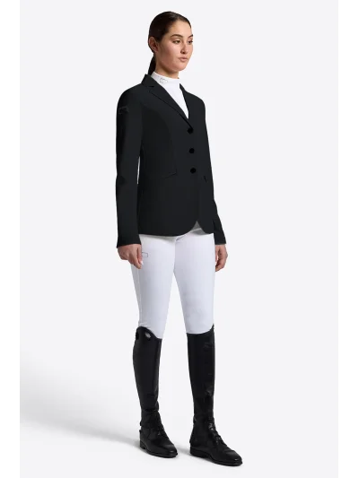 Chaqueta de concurso negra con brillantes para mujer - RG