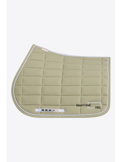 Tapis de saut vert avec passepoils pour cheval - RG