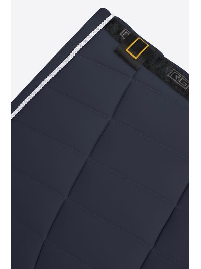 Tapis de saut bleu marine avec passepoils pour cheval - RG - imagen 3