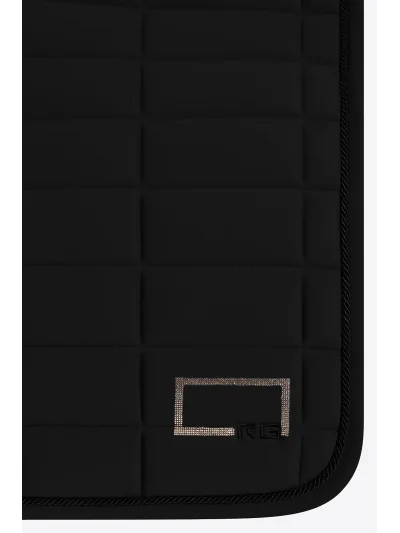 Sudadero de salto negro con brillantes para caballo y pony - RG - imagen 3