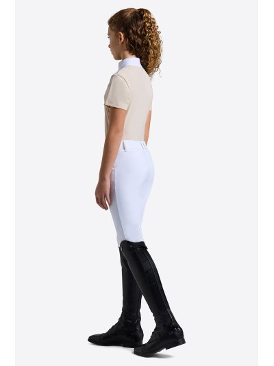 Polo de concours à manches courtes beige pour fille - RG - imagen 3