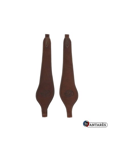 Dark Brown Leather Stirrup Leathers for Horse Signature - Antares