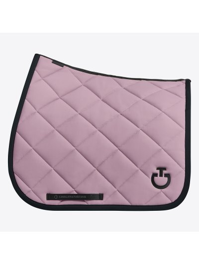 Sudadero de doma color lila con acolchado de rombos y logotipo bordado en negro para caballo -Cavalleria Toscana