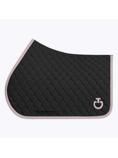 Sudadero de salto negro y rosa con acolchado circular - Cavalleria Toscana
