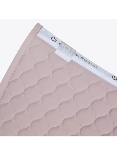 Sudadero de doma rosa con logotipo blanco y acolchado circular - Cavalleria Toscana - imagen 2