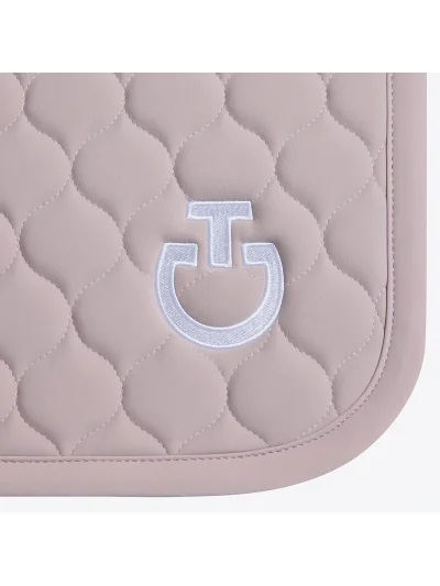 Sudadero de doma rosa con logotipo blanco y acolchado circular - Cavalleria Toscana - imagen 3