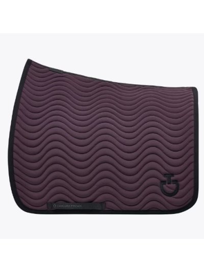 Sudadero de doma morado con logo bordado negro - Costura ondulada - Cavalleria Toscana