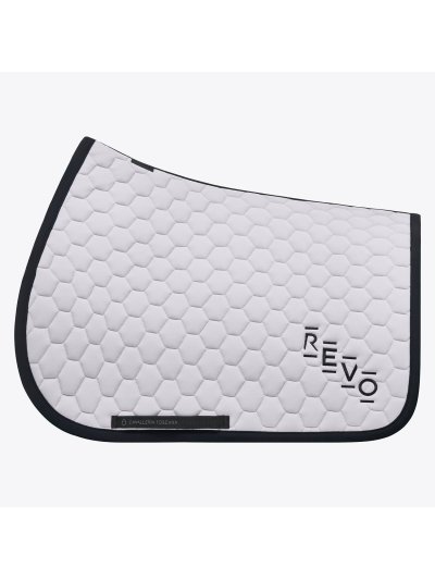 Sudadero de salto gris claro y negro para caballo y pony - Revo hexagonal - Cavalleria Toscana