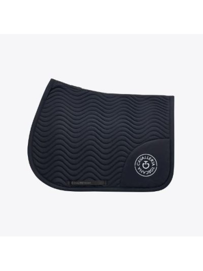 Sudadero de salto azul marino para caballo - Double Orbit Wave - Cavalleria Toscana