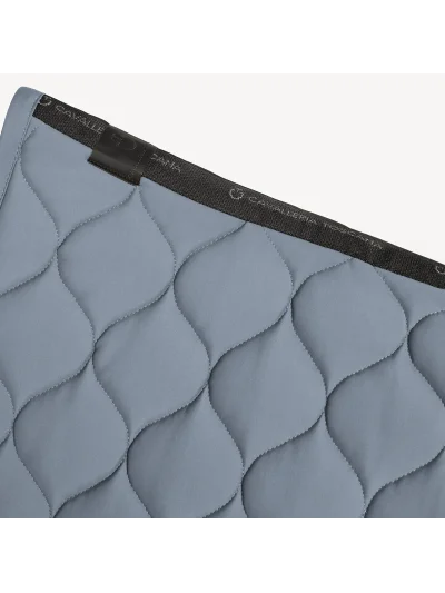 Sudadero de salto azul grisáceo (Windward Blue) con acolchado circular y logo bordado para caballo y pony New Circular Quilted - Cavalleria Toscana - imagen 2