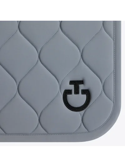 Tapis de dressage bleu gris (Windward Blue) matelassé circulaire pour cheval - Cavalleria Toscana - imagen 3