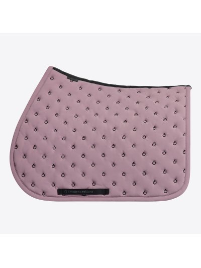 Sudadero de salto lila con diseño acolchado y micrologotipos de color negro para caballo y pony - Cavalleria Toscana