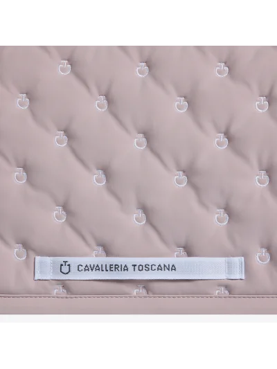 Sudadero de salto rosa acolchado con logos bordados - Cavalleria Toscana - imagen 3