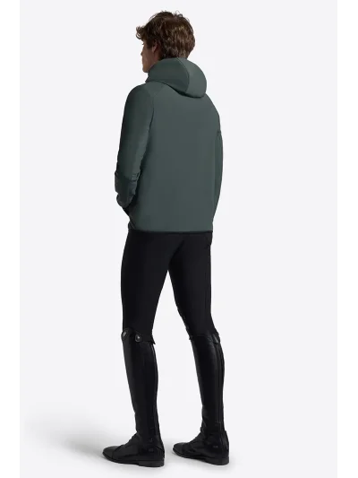 Chaqueta softshell con capucha verde oscuro (Deep Forest) para hombre - RG - imagen 3