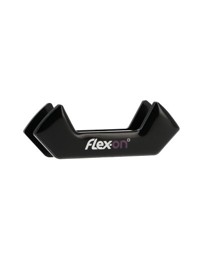 Imán intercambiable negro con las letras blanco y ciruela para estribos safe-on - Flex-On