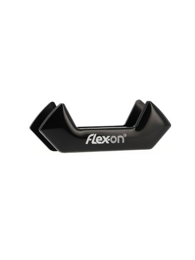 Imán intercambiable negro con las letras blanco y gris para estribos safe-on - Flex-On
