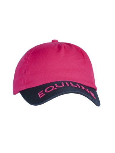 Casquette rose et bleu marine avec broderie - Chance - Equiline - imagen 2