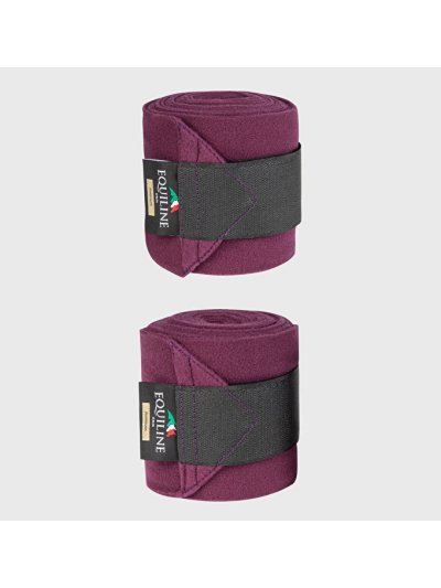 Pack de 2 vendas polares de trabajo moradas para caballo - Necus - Equiline