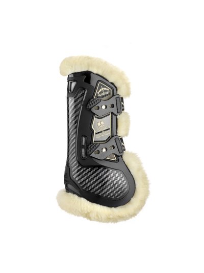 Protectores delanteros negros de salto Carbon Gel Absolute Save the Sheep - Veredus