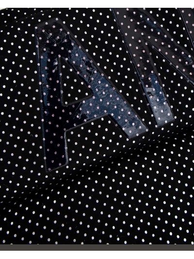 Tapis de dressage noir (zwart) à pois argentés pour cheval - Anky - imagen 2