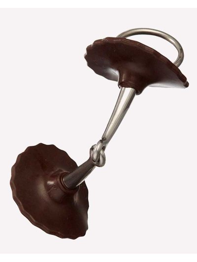 Rondelles de protection en gel souple marron pour protéger la bouche du cheval du mors - Acavallo - imagen 2