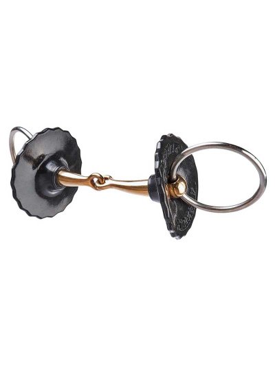 Rondelles de protection en gel souple noir pour protéger la bouche du cheval du mors - Acavallo - imagen 2