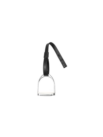 Black Leather Stirrup Actions Without Buckle - iquus