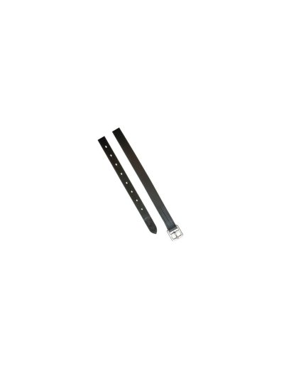 Black Leather Stirrup Leathers (25x150 cm) - Lexhis