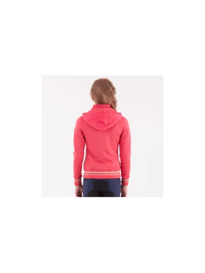 Sweat polaire d'entraînement à capuche fuchsia et dorée pour fille - Anky - imagen 2