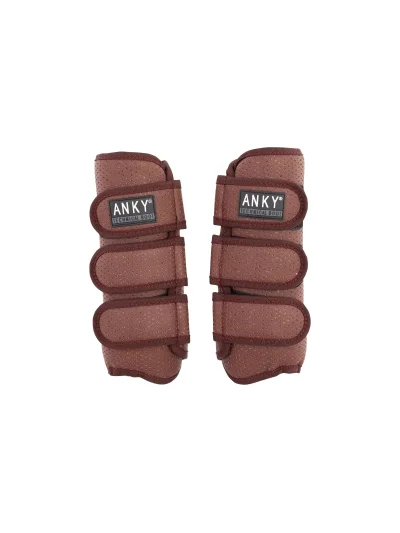Pack de 2 protectores de trabajo de doma marrones (saddle brown) Climatrole - Anky - imagen 2