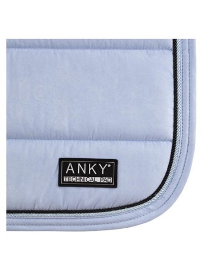 Lilac (Blue Heron) dressage saddle pad with anti-slip at the withers, decorative cord edges and reinforced girth strap area for horse - Anky - imagen 2