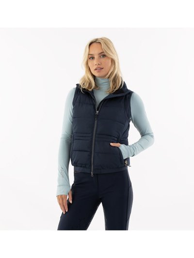 Gilet matelassé bleu marine (Mood Indigo) pour femme - Anky