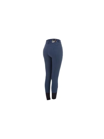 Pantalón de montar azul marino full grip con brillantes para niña - Anky - imagen 2