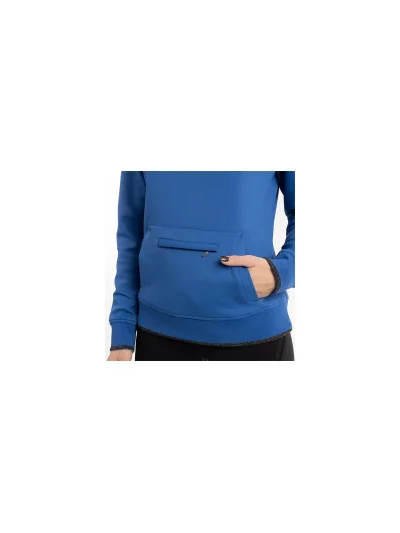 Sweat technique bleu (deja vu blue) avec capuche pour femme - Anky - imagen 4