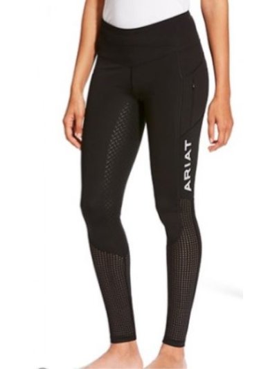 Leggings d'été avec perforaciones noir (grip à fond intégral) pour femme EOS - Ariat
