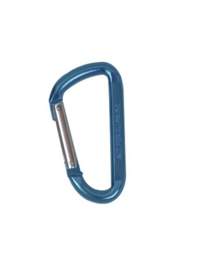 Blue aluminum firefighter carabiner - Zaldi